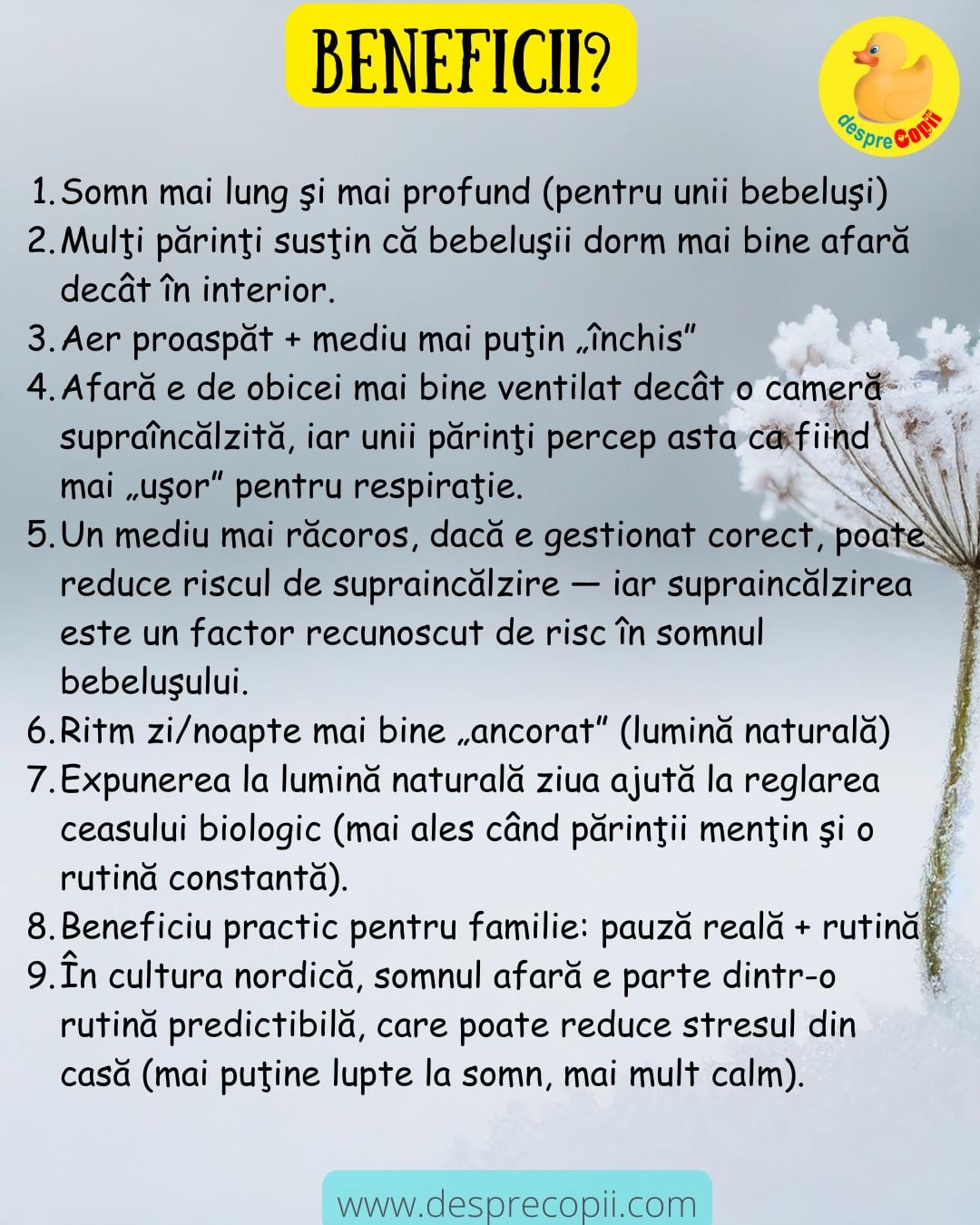 bebelusi iarna raceala